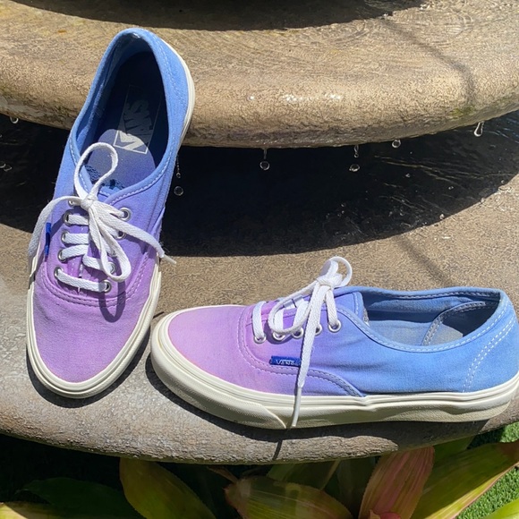 Vans purple and blue ombre shoes